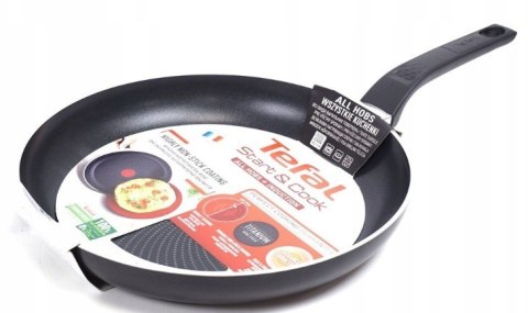 TEFAL | C2720653 Start&Cook | Patelnia | Smażenie | Średnica 28 cm | Dla kuchenek indukcyjnych | Uchwyty stałe | Kolor czarny