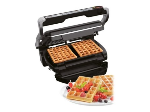 TEFAL | GC716D12 | OptiGrill+ + Zestaw płyt do gofrów | Grill elektryczny | 2000 W | Srebrny