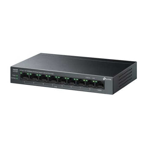 TP-LINK LS109P 9-Port 10/100 Mbps Desktop Switch with 8-Port PoE+ TP-LINK LS109P 9-Port 10/100 Mbps Desktop Switch with 8-Port PoE+