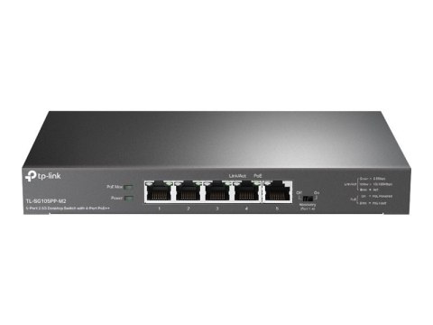 TP-LINK TL-SG105PP-M2 5-Port 2.5G Desktop Switch with 4-Port PoE++ TP-LINK TL-SG105PP-M2 5-Port 2.5G Desktop Switch with 4-Port PoE++
