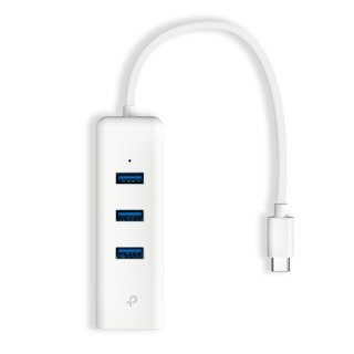 TP-LINK UE330C USB 3.0 Type-C to Gigabit Ethernet Network Adapter with 3-Port USB 3.0 Type-A Hub
