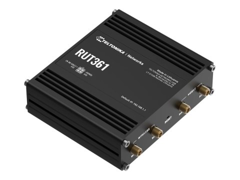 Teltonika RUT361 - router bezprzewodowy - WWAN - Wi-Fi - 3G, 4G - do montażu na szynie DIN, do montażu na ścianie, do montażu na Teltonika RUT361 - router bezprzewodowy - WWAN - Wi-Fi - 3G, 4G - do montażu na szynie DIN, do montażu na ścianie, do montażu na