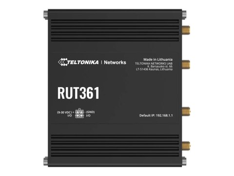 Teltonika RUT361 - router bezprzewodowy - WWAN - Wi-Fi - 3G, 4G - do montażu na szynie DIN, do montażu na ścianie, do montażu na Teltonika RUT361 - router bezprzewodowy - WWAN - Wi-Fi - 3G, 4G - do montażu na szynie DIN, do montażu na ścianie, do montażu na