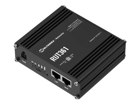Teltonika RUT361 - router bezprzewodowy - WWAN - Wi-Fi - 3G, 4G - do montażu na szynie DIN, do montażu na ścianie, do montażu na Teltonika RUT361 - router bezprzewodowy - WWAN - Wi-Fi - 3G, 4G - do montażu na szynie DIN, do montażu na ścianie, do montażu na