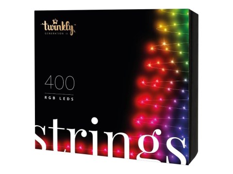 Twinkly strings 400L 4,3mm RGB Twinkly | Strings Smart LED Lights 400 RGB (Multicolor), 32m, czarny przewód | RGB - 16M+ kolorów Twinkly strings 400L 4,3mm RGB Twinkly | Strings Smart LED Lights 400 RGB (Multicolor), 32m, czarny przewód | RGB - 16M+ kolorów
