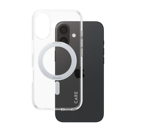 CARE by PanzerGlass Case Feature Silver Kickstand & MagSafe iPhone 16 | CARE CARE by PanzerGlass Case Feature Silver Kickstand & MagSafe iPhone 16 | CARE