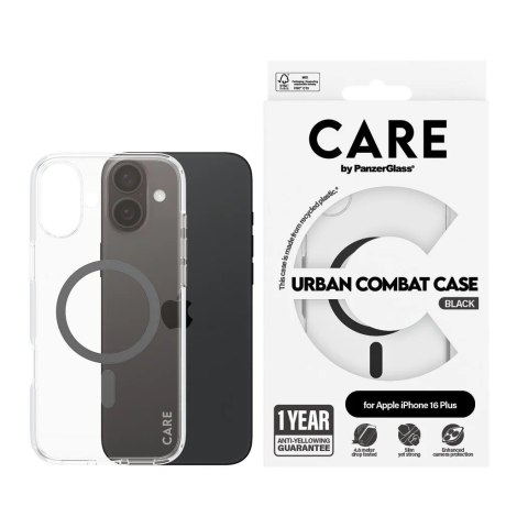 CARE by PanzerGlass Case Flagship Black MagSafe iPhone 16 Plus | CARE CARE by PanzerGlass Case Flagship Black MagSafe iPhone 16 Plus | CARE