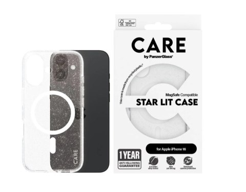 CARE by PanzerGlass Flagship Case Urban Combat Star Lit w. White MagSafe iPhone 16 | CARE CARE by PanzerGlass Flagship Case Urban Combat Star Lit w. White MagSafe iPhone 16 | CARE