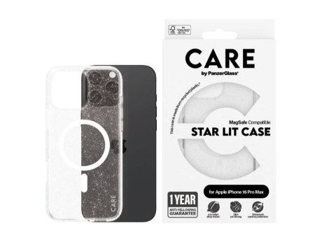CARE by PanzerGlass Flagship Case Urban Combat Star Lit w. White MagSafe iPhone 16 Pro Max | CARE CARE by PanzerGlass Flagship Case Urban Combat Star Lit w. White MagSafe iPhone 16 Pro Max | CARE
