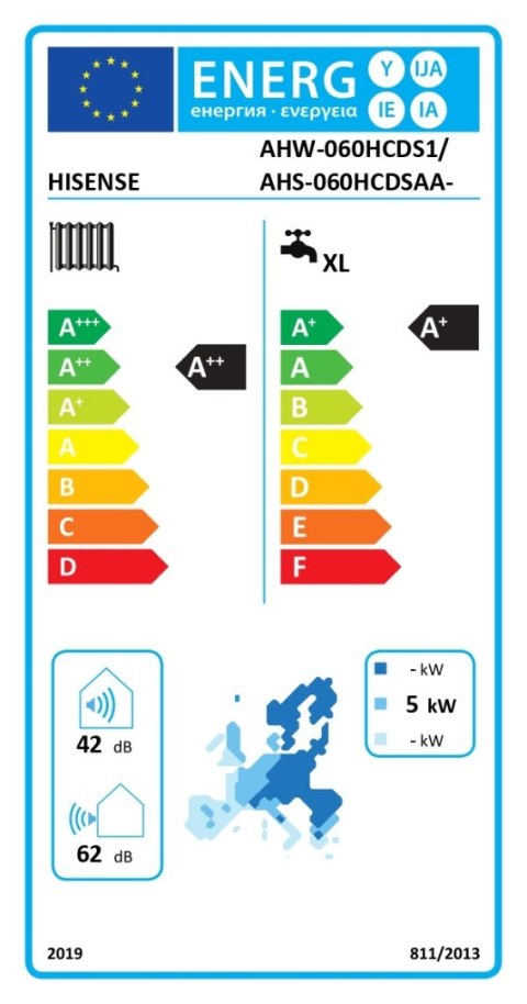 Hisense | AHS-060HCDSAA-23 | Pompa ciepła Hi-Therma Integra 6 kw Jednostka wewnętrzna Hisense | AHS-060HCDSAA-23 | Pompa ciepła Hi-Therma Integra 6 kw Jednostka wewnętrzna