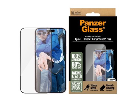 PanzerGlass Screen Protector iPhone 16 Plus / iPhone 15 Plus | Ultra-Wide Fit PanzerGlass Screen Protector iPhone 16 Plus / iPhone 15 Plus | Ultra-Wide Fit