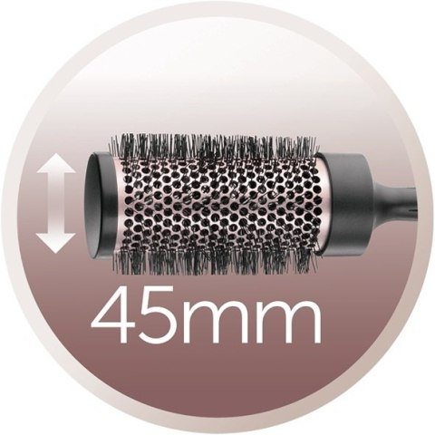 Remington D5706 Curl & Straight Confidence Ionic Suszarka do Włosów, Szary/Różowy Remington