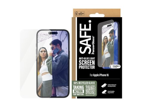 SAFE by PanzerGlass EyeCare Screen Protector iPhone 16 | Ultra-Wide Fit SAFE by PanzerGlass EyeCare Screen Protector iPhone 16 | Ultra-Wide Fit