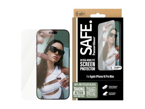 SAFE by PanzerGlass Screen Protector iPhone 16 Pro Max | Ultra-Wide Fit SAFE by PanzerGlass Screen Protector iPhone 16 Pro Max | Ultra-Wide Fit