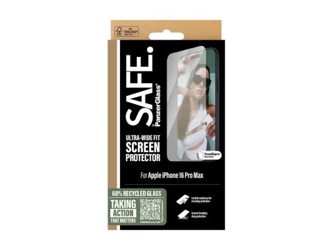 SAFE by PanzerGlass Screen Protector iPhone 16 Pro Max | Ultra-Wide Fit SAFE by PanzerGlass Screen Protector iPhone 16 Pro Max | Ultra-Wide Fit
