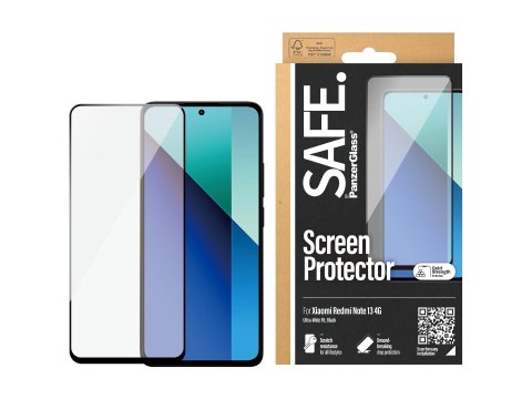 SAFE by PanzerGlass Screen Protector Xiaomi Redmi Note 13 4G | Ultra-Wide Fit SAFE by PanzerGlass Screen Protector Xiaomi Redmi Note 13 4G | Ultra-Wide Fit