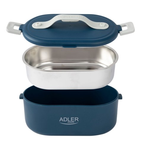 Adler | Elektryczny pojemnik na lunch z torbą termiczną | AD 4522 | 0.8 L | Plastik/stal nierdzewna | Niebieski | Pokrywka w zes Adler | Elektryczny pojemnik na lunch z torbą termiczną | AD 4522 | 0.8 L | Plastik/stal nierdzewna | Niebieski | Pokrywka w zes