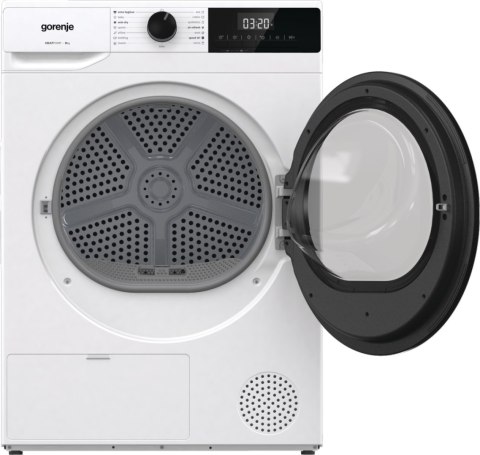 Gorenje Dryer Machine | DHNE82 | Energy efficiency class Class A++ | Front loading | 8 kg | LED | Depth 55 cm | White Gorenje Dryer Machine | DHNE82 | Energy efficiency class Class A++ | Front loading | 8 kg | LED | Depth 55 cm | White