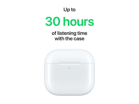 Słuchawki bezprzewodowe Apple AirPods 4 z funkcją aktywnej redukcji hałasu, idealne dla miłośników muzyki i wygody.