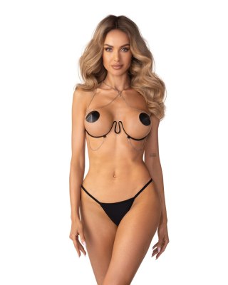 Uprząż na biust Lustique Black S/M/L Obsessive Premium
