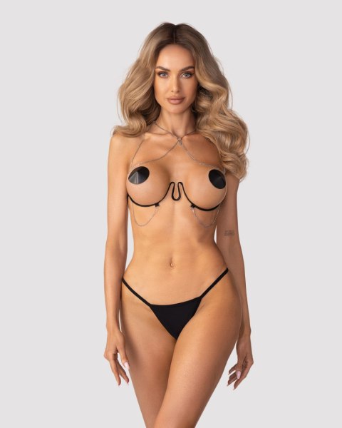 Uprząż na biust Lustique Black S/M/L Obsessive Premium Uprząż na biust Lustique Black S/M/L Obsessive Premium