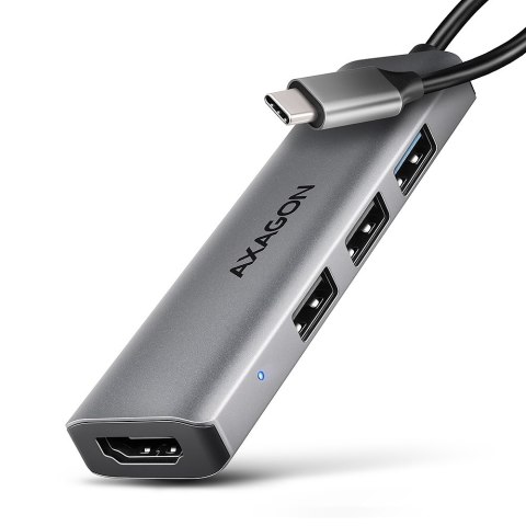 AXAGON HMC-H3A hub USB 5Gbps, 3x USB-A, HDMI 4k/30Hz, kabel USB-C 15cm | AXAGON AXAGON HMC-H3A hub USB 5Gbps, 3x USB-A, HDMI 4k/30Hz, kabel USB-C 15cm | AXAGON