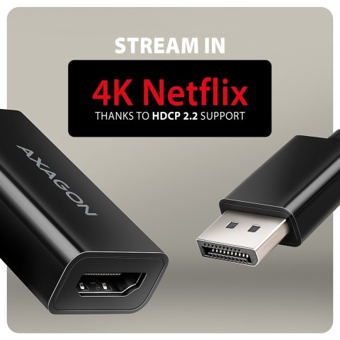 AXAGON RVD-HI20N Adapter DisplayPort -> HDMI 2.0b, 4K/60Hz AXAGON RVD-HI20N Adapter DisplayPort -> HDMI 2.0b, 4K/60Hz