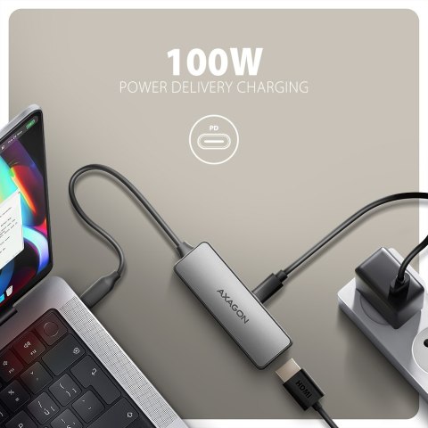 Adapter AXAGON RVC-HI8KPD USB-C -> HDMI 2.1, 8K/60Hz, 4K/144Hz, HDR10+, PD 100W | AXAGON Adapter AXAGON RVC-HI8KPD USB-C -> HDMI 2.1, 8K/60Hz, 4K/144Hz, HDR10+, PD 100W | AXAGON