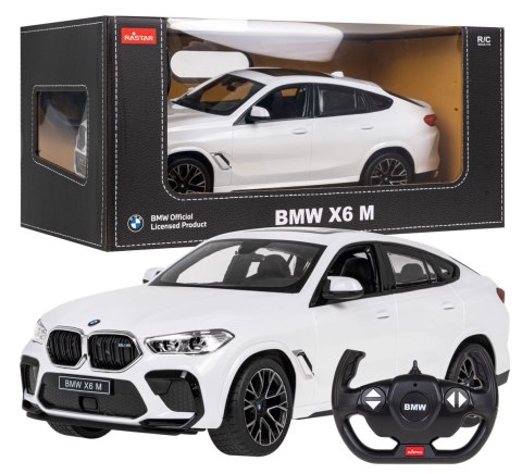 BMW X6 M biały RASTAR model 1:14 Zdalnie sterowane auto + Pilot 2,4 GHz BMW X6 M biały RASTAR model 1:14 Zdalnie sterowane auto + Pilot 2,4 GHz