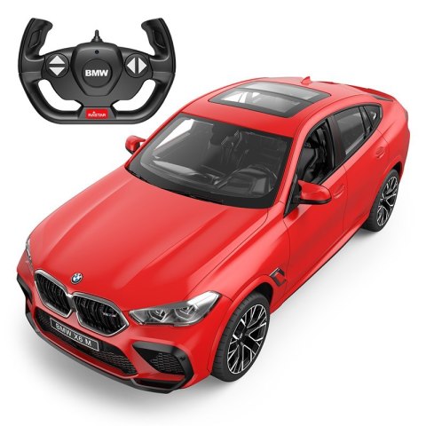 BMW X6 M czerwony RASTAR model 1:14 Zdalnie sterowane auto + Pilot 2,4 GHz BMW X6 M czerwony RASTAR model 1:14 Zdalnie sterowane auto + Pilot 2,4 GHz