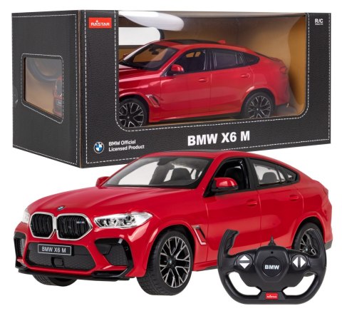 BMW X6 M czerwony RASTAR model 1:14 Zdalnie sterowane auto + Pilot 2,4 GHz BMW X6 M czerwony RASTAR model 1:14 Zdalnie sterowane auto + Pilot 2,4 GHz