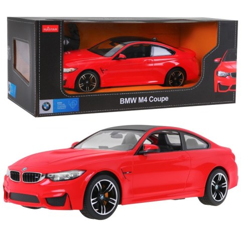BMW M4 Coupe czerwony RASTAR model 1:14 Zdalnie sterowane auto + pilot 2,4 GHz BMW M4 Coupe czerwony RASTAR model 1:14 Zdalnie sterowane auto + pilot 2,4 GHz