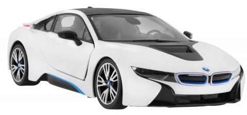 BMW i8 białe RASTAR model 1:14 Zdalnie sterowane auto + pilot 2,4 GHz BMW i8 białe RASTAR model 1:14 Zdalnie sterowane auto + pilot 2,4 GHz