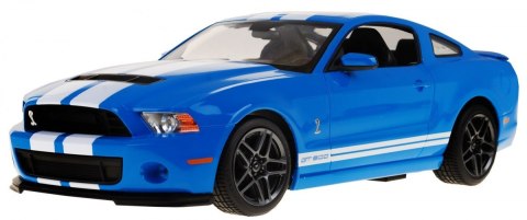 Ford Shelby Mustang GT500 niebieski RASTAR model 1:14 Zdalnie sterowane auto + pilot Ford Shelby Mustang GT500 niebieski RASTAR model 1:14 Zdalnie sterowane auto + pilot