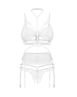 Komplet 3-częściowy Premisis White L/XL Obsessive Premium