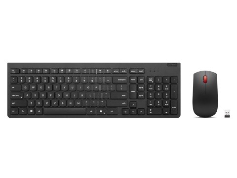 Lenovo Essential | Zestaw klawiatura i mysz | Bezprzewodowy | Rosyjski/Cyrylicki | Czarny | 2,4 GHz Lenovo Essential | Zestaw klawiatura i mysz | Bezprzewodowy | Rosyjski/Cyrylicki | Czarny | 2,4 GHz