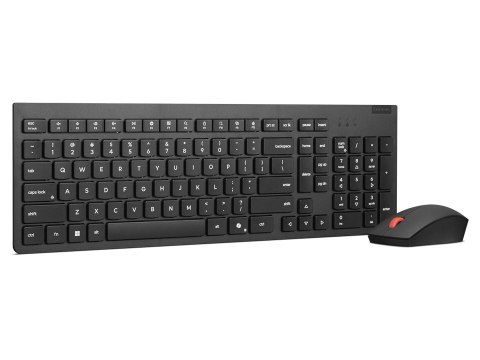 Lenovo Essential | Zestaw klawiatura i mysz | Bezprzewodowy | Rosyjski/Cyrylicki | Czarny | 2,4 GHz Lenovo Essential | Zestaw klawiatura i mysz | Bezprzewodowy | Rosyjski/Cyrylicki | Czarny | 2,4 GHz