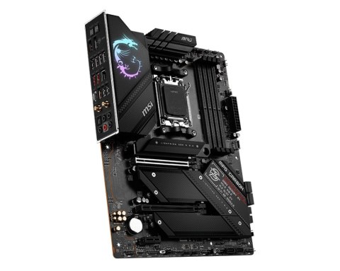 MSI | MPG B650 CARBON WIFI | Rodzina procesorów AMD | Gniazdo procesora AM5 | DDR5 DIMM | Gniazda pamięci 4 | Obsługiwane interf MSI | MPG B650 CARBON WIFI | Rodzina procesorów AMD | Gniazdo procesora AM5 | DDR5 DIMM | Gniazda pamięci 4 | Obsługiwane interf