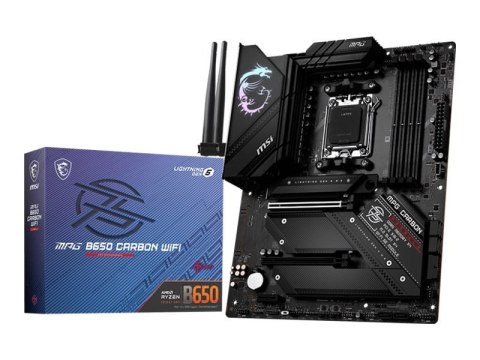 MSI | MPG B650 CARBON WIFI | Rodzina procesorów AMD | Gniazdo procesora AM5 | DDR5 DIMM | Gniazda pamięci 4 | Obsługiwane interf MSI | MPG B650 CARBON WIFI | Rodzina procesorów AMD | Gniazdo procesora AM5 | DDR5 DIMM | Gniazda pamięci 4 | Obsługiwane interf