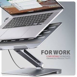 Podstawka AXAGON HMC-STND dla laptopów 10"-16" i huba USB 5Gbps, 3x USB-A, HDMI 4K/60Hz, RJ-45 | AXAGON