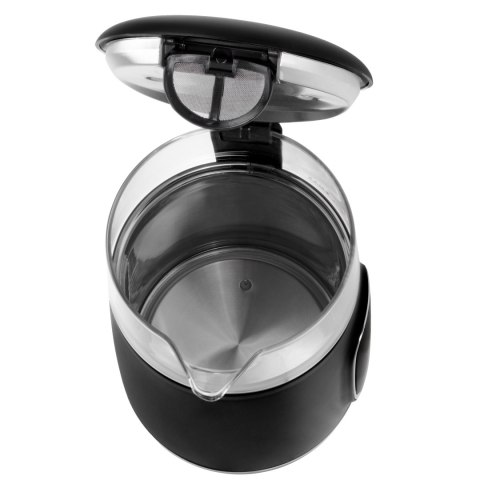 Adler Kettle with LED Display | AD 1305 | Electric | 2200 W | 1.7 L | Plastic | 360° rotational base | Black/Silver Adler Kettle with LED Display | AD 1305 | Electric | 2200 W | 1.7 L | Plastic | 360° rotational base | Black/Silver