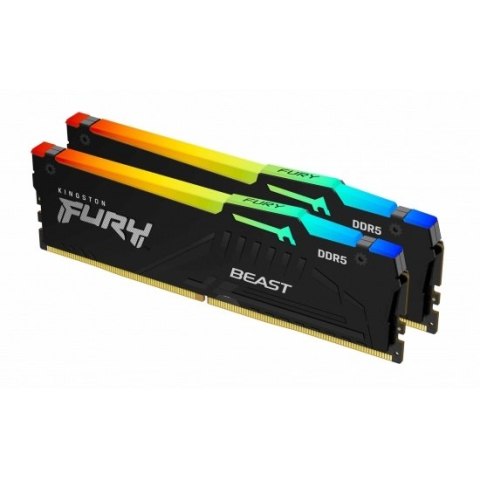 Kingston KF556C36BBE2AK2-64 64GB 5600MT/s DDR5 CL36 DIMM FURY Beast RGB BLK K2 Kingston KF556C36BBE2AK2-64 64GB 5600MT/s DDR5 CL36 DIMM FURY Beast RGB BLK K2