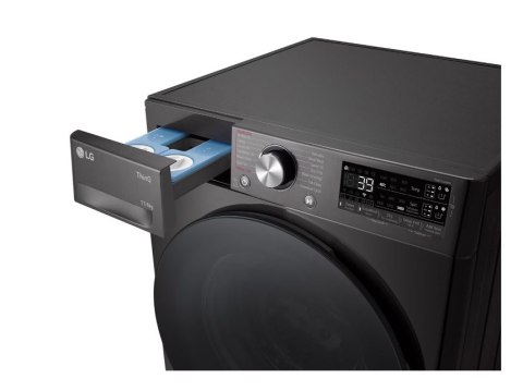 Pralka LG z suszarką | F4DR711S2BA | Klasa efektywności energetycznej A/D | Ładowana od frontu | Pojemność prania 11 kg | 1400 o