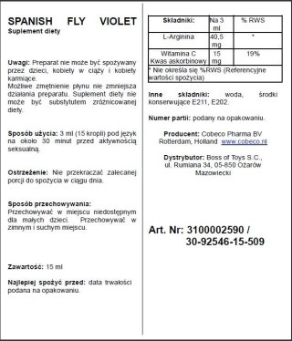 Podniecające krople hiszpańska mucha afrodyzjak