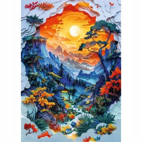Puzzle z efektem 3D 1000 el. 40-lecie Dolina Trefl 40045