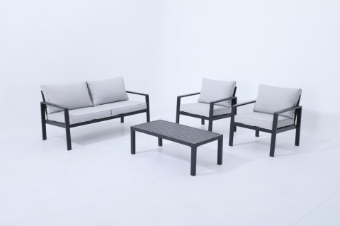Meble Ogrodowe Aluminiowe Sofa + Dwa Fotele + Stolik Meble Ogrodowe Aluminiowe Sofa + Dwa Fotele + Stolik
