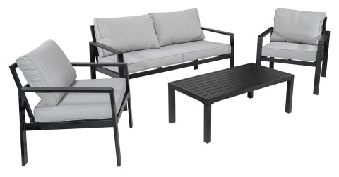 Meble Ogrodowe Aluminiowe Sofa + Dwa Fotele + Stolik Meble Ogrodowe Aluminiowe Sofa + Dwa Fotele + Stolik