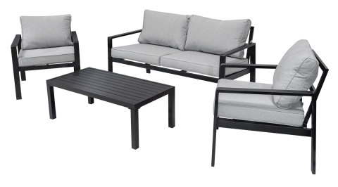Meble Ogrodowe Aluminiowe Sofa + Dwa Fotele + Stolik Meble Ogrodowe Aluminiowe Sofa + Dwa Fotele + Stolik