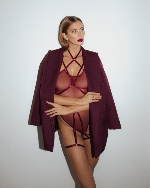Promees Batty Burgundy body XS/S Promees Batty Burgundy body XS/S