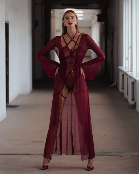 Promees Batty Burgundy body XS/S Promees Batty Burgundy body XS/S